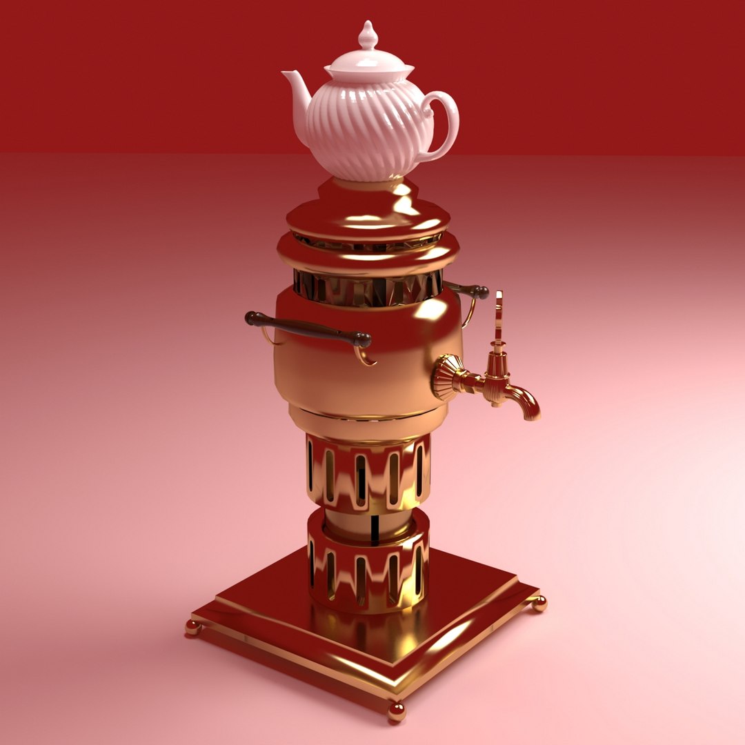 3D Brass Samovar V2 Model - TurboSquid 2055178