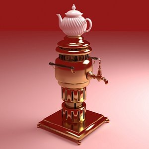 3D Brass Samovar v2 model
