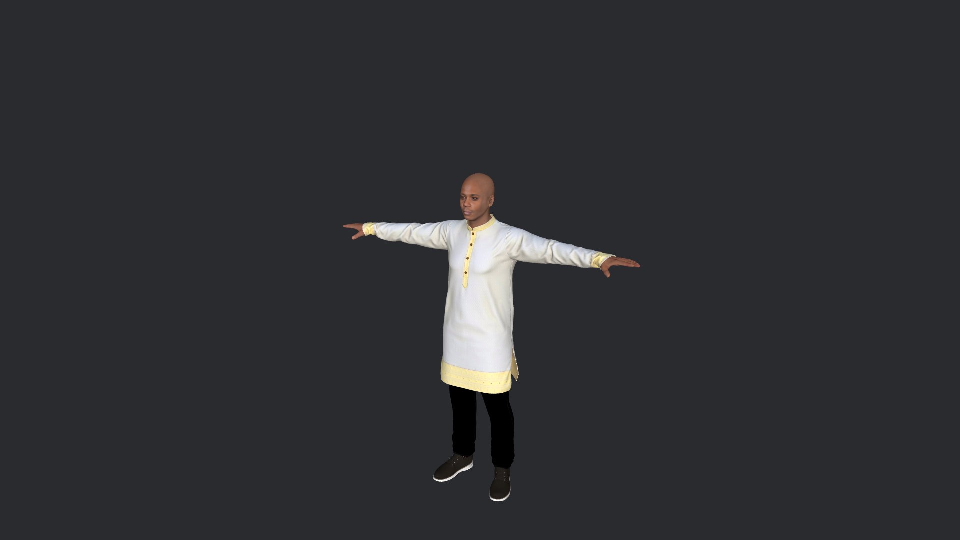 Dave Chappelle Hyper Realistic Full Body Fully Rigged 3D Character 3D ...
