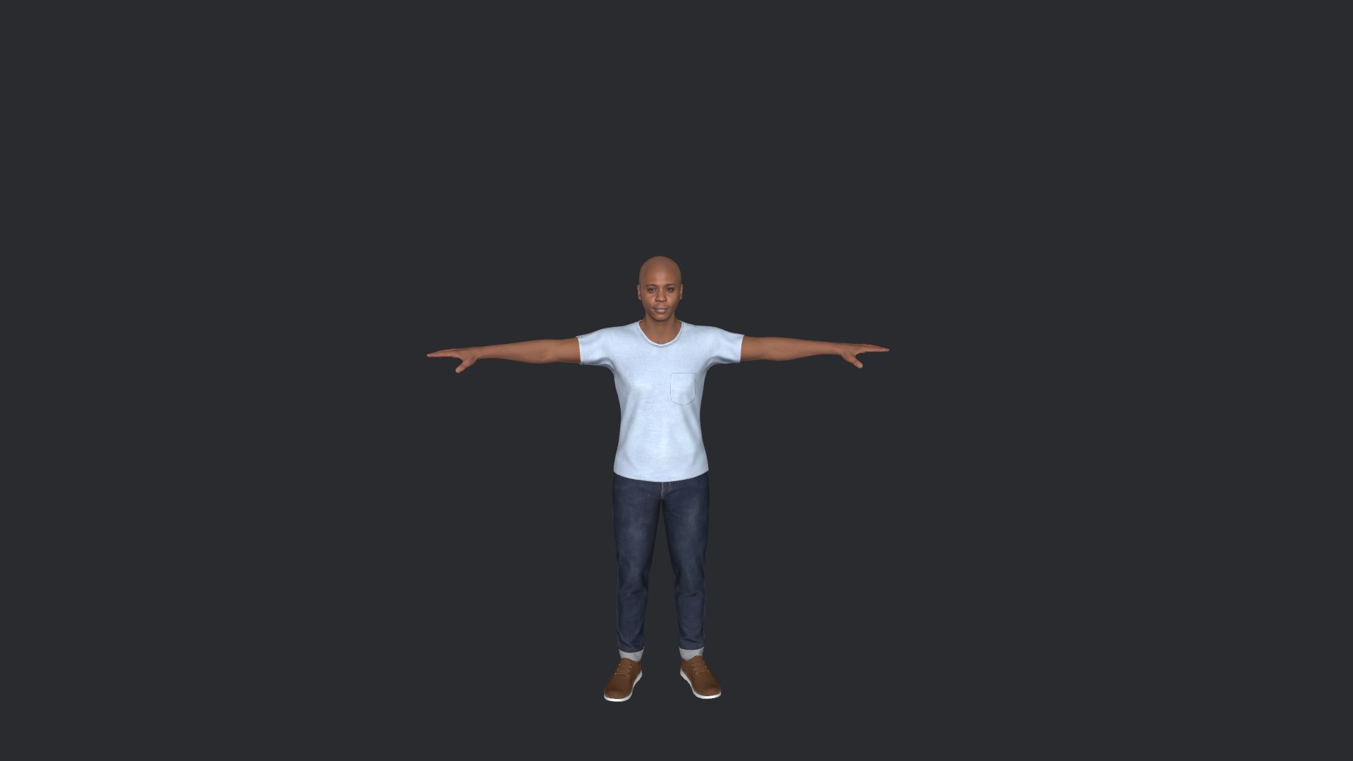 Dave Chappelle Hyper Realistic Full Body Fully Rigged 3D Character 3D ...