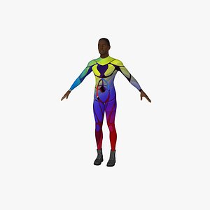 3d model male rigged
