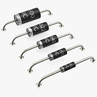 Axial Rectifier Diodes Soldered Set