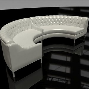 leather sectional 3D model