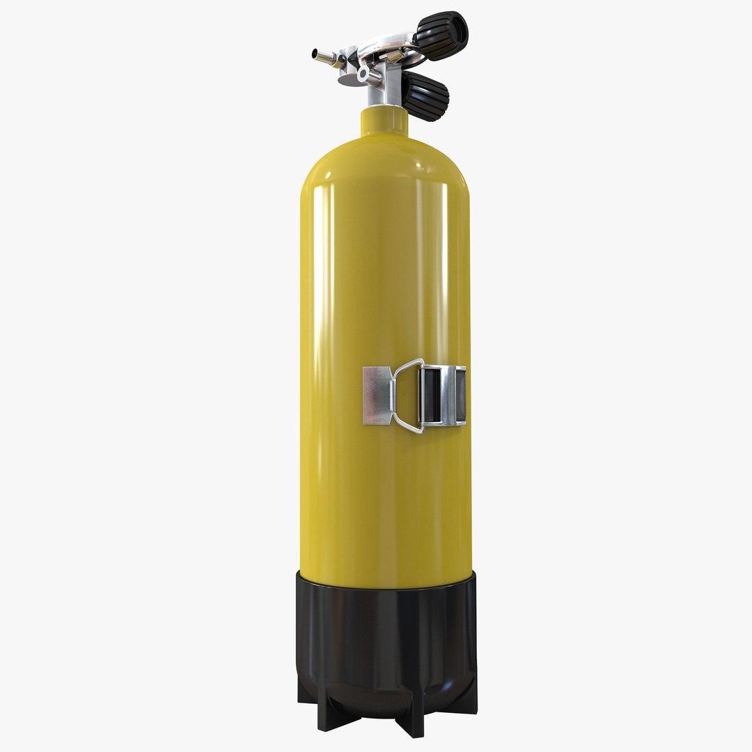 Scuba Tank 3D Model 3D model preview