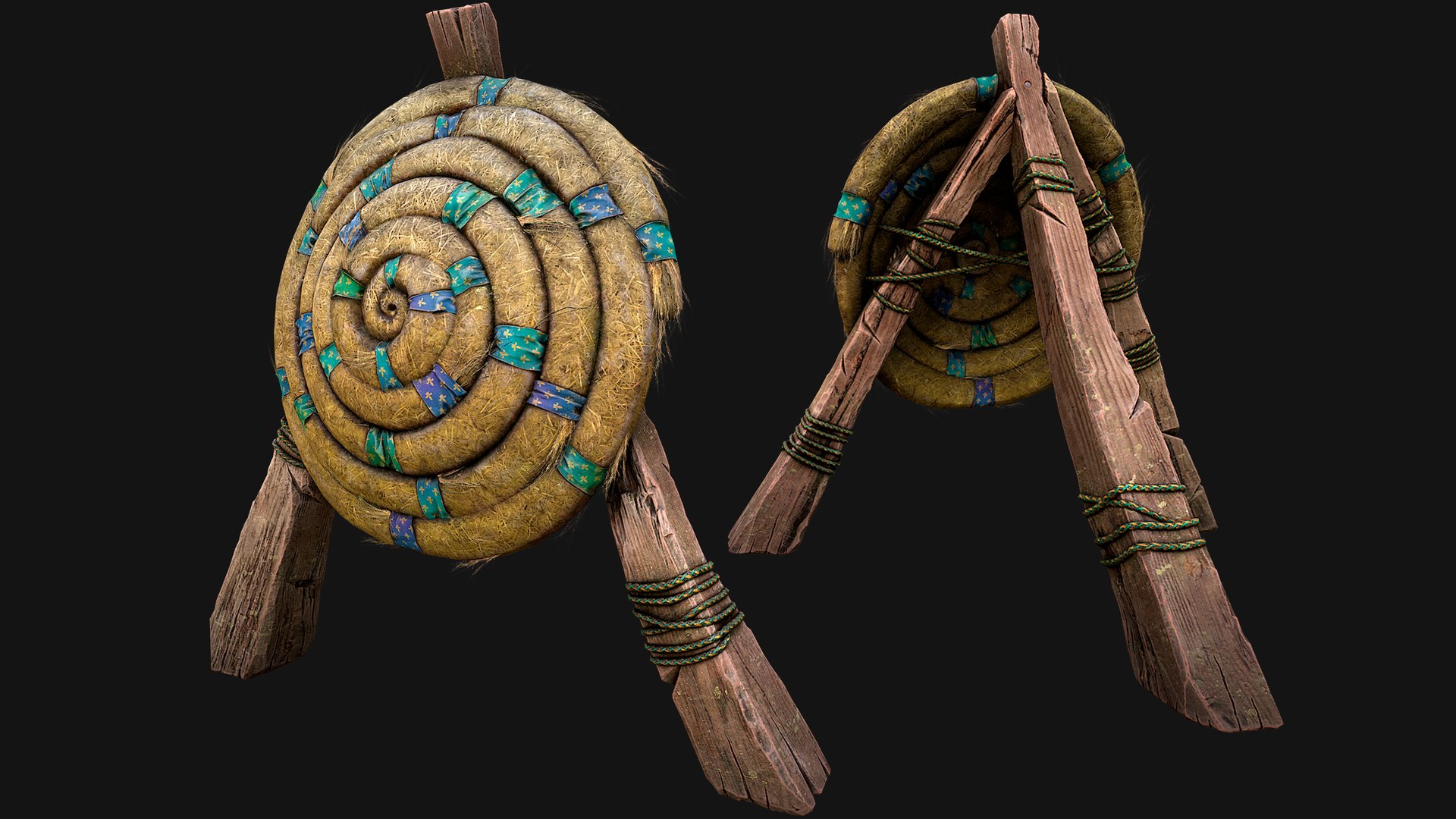 3D model Straw  Target  Archer Medieval Fair Shooting Range Barracks https://p.turbosquid.com/ts-thumb/Dq/JG9srf/xA/strawtargetimg1/png/1755856474/1920x1080/fit_q87/bef0c55aa933ee73ac57111943c041da61b8366b/strawtargetimg1.jpg