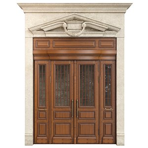 3D Entrance classic door 69 model