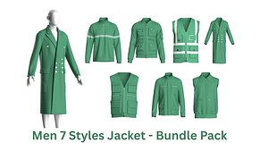3D Men 7 Styles Jacket - Bundle Pack