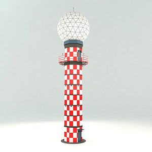 3D weather radar tower