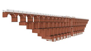 3D Goltzsch Viaduct German Railway Bridge