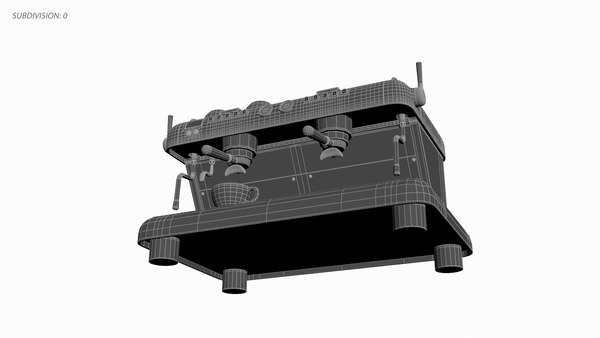 Big Commercial Coffee Machine 3D - TurboSquid 1778638