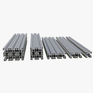 T slot-Aluminium Extrusions 3D model
