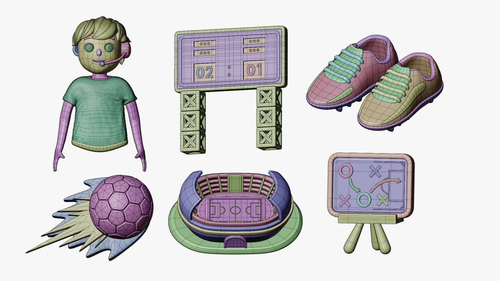 3D Soccer 3D Collection model https://p.turbosquid.com/ts-thumb/Dq/PMW1Ff/Iv/shot9/jpg/1724684392/1920x1080/fit_q87/712df73823b63158410db899d827a49ed978ea28/shot9.jpg