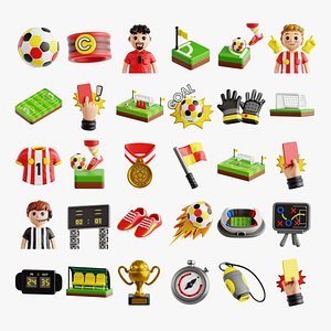 3D Soccer 3D Collection model