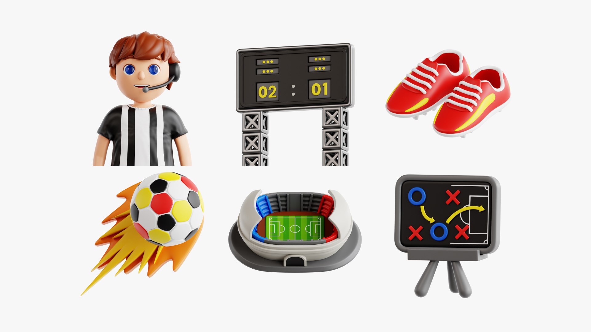 3D Soccer 3D Collection model https://p.turbosquid.com/ts-thumb/Dq/PMW1Ff/lE/shot4/jpg/1724684389/1920x1080/fit_q87/86f89dbaa0a162901da64aa9025f589164482a73/shot4.jpg
