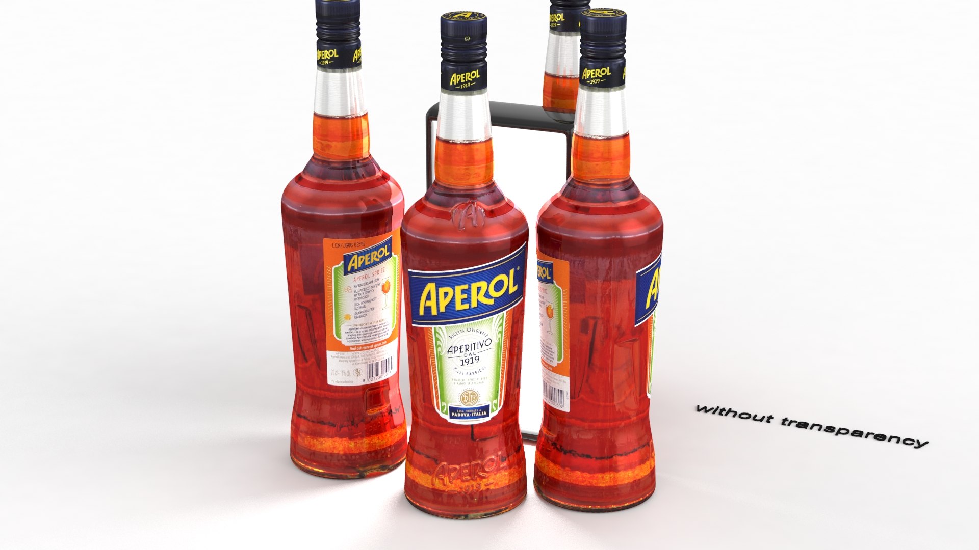 3D Alcohol Bottle Aperol 700ml 2021 - TurboSquid 1786845