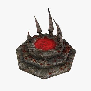3d blood fountain fantasy