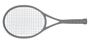 tennis racket detailed