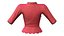 Vieiras Bottom Vermelho Asiático Feminino Top