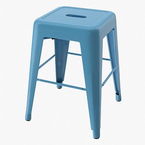 3D metal stool model