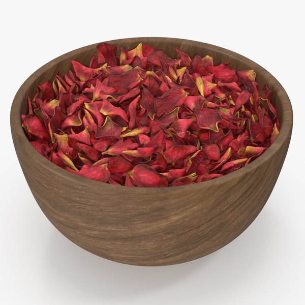 woodenbowlwithdriedredpetalsvray3dmodel0