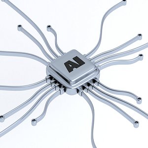 ai chip Symbol Silver