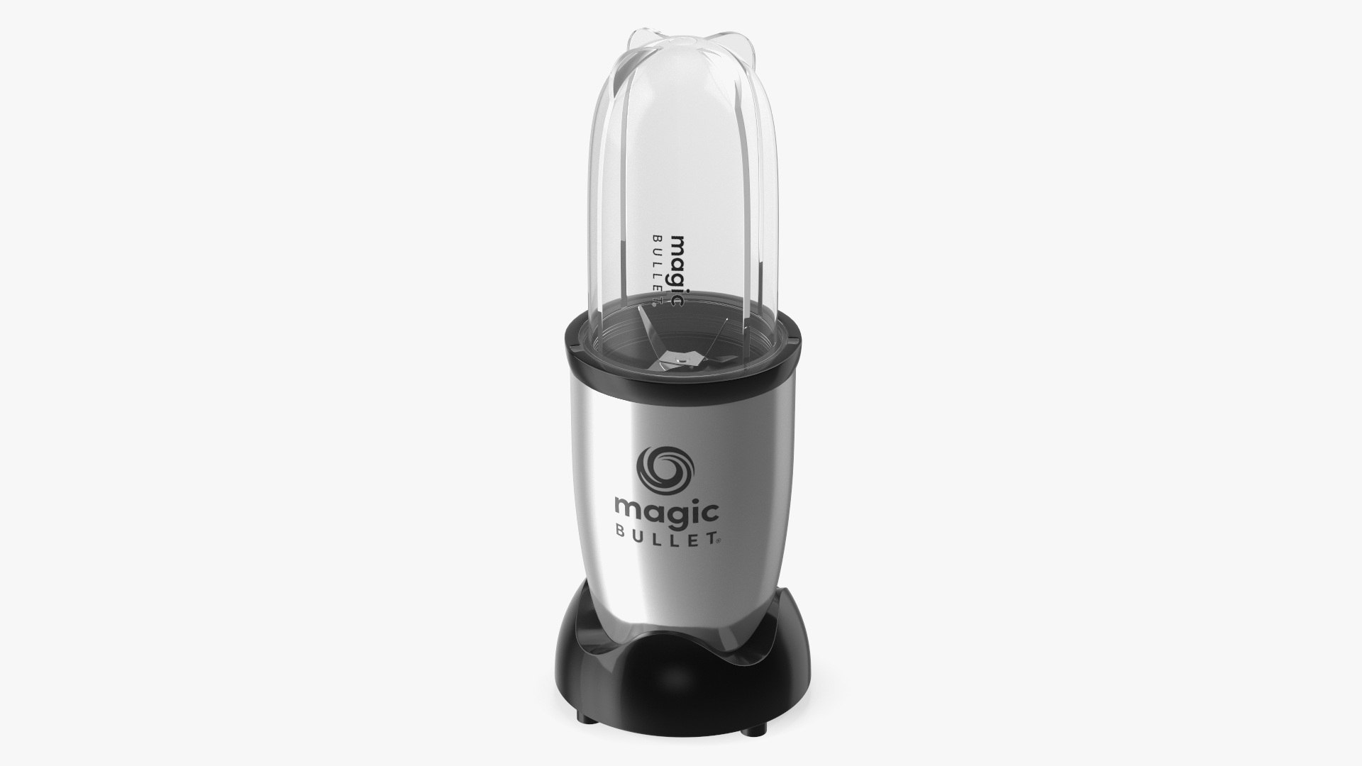 Magic Bullet Blender Silver 3D model preview
