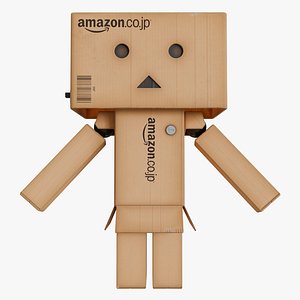 Realistc Danbo Amazon cardboard box 3D