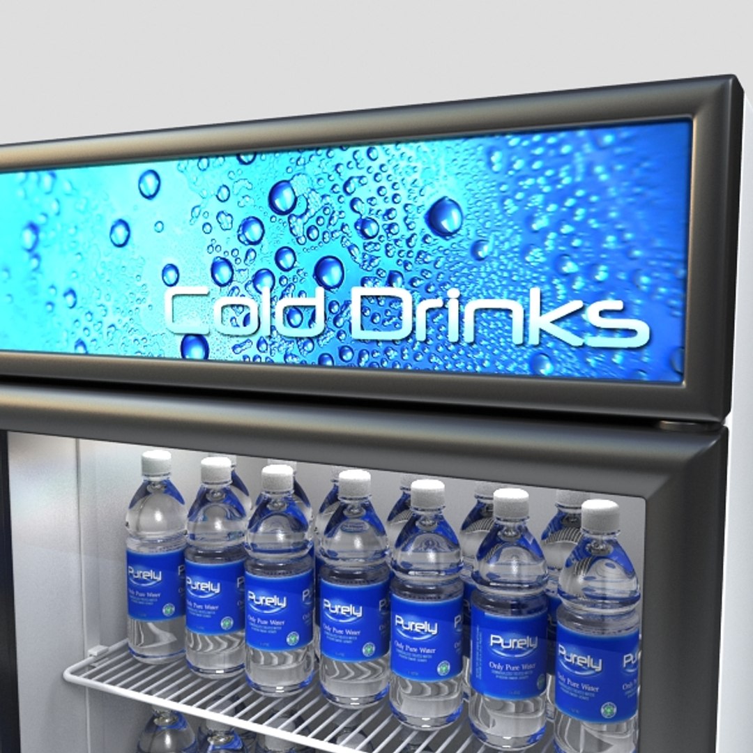 3d Store Cooler Model