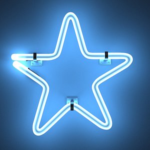 neon star 3d 3ds