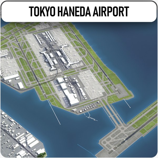 羽田空港第1 第2ターミナル　３D都市データを活用した都市模型　(透明ケース付) 羽田空港第1 第2ターミナル 3D都市データを活用した都市模型 (透明