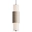 Yellow Travertine Cylinder Pendant Lamp