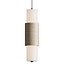 Yellow Travertine Cylinder Pendant Lamp