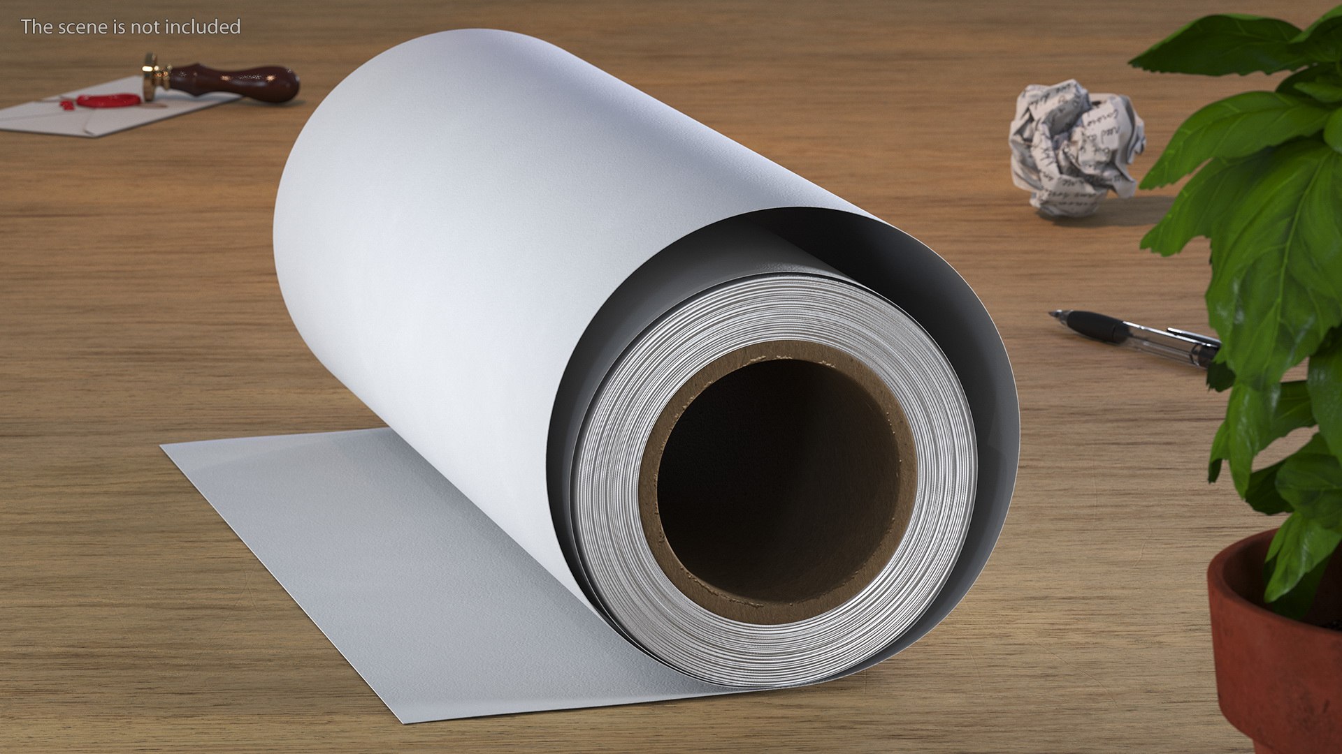 Eco White Wrapping Paper Roll 3D model - TurboSquid 1863144