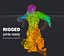 Бетонный монстр RIGGED normalmap