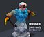 Бетонный монстр RIGGED normalmap