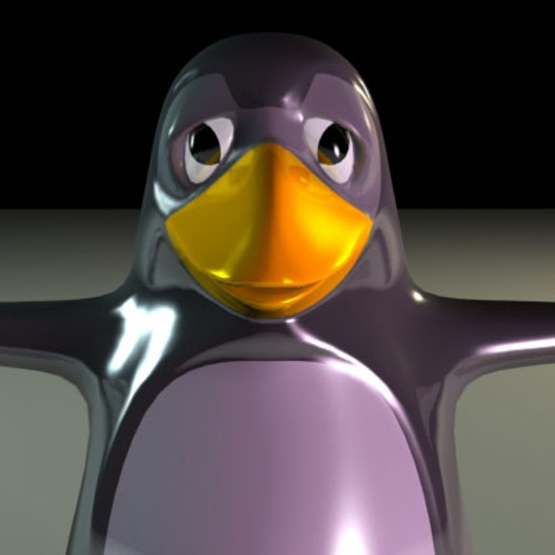 Penguin Cartoon 3d Model