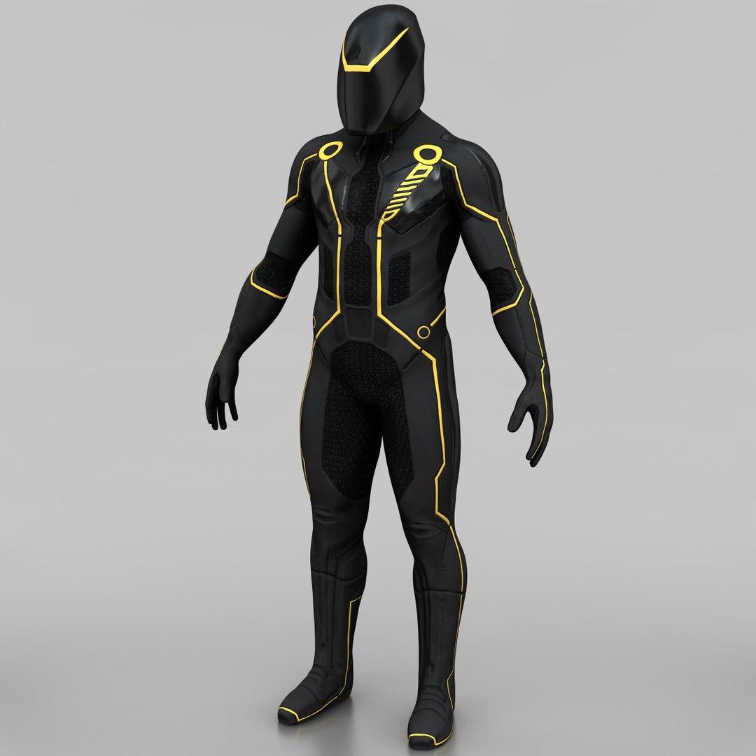 tron legacy character mesh 3ds