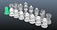 3D chess set model