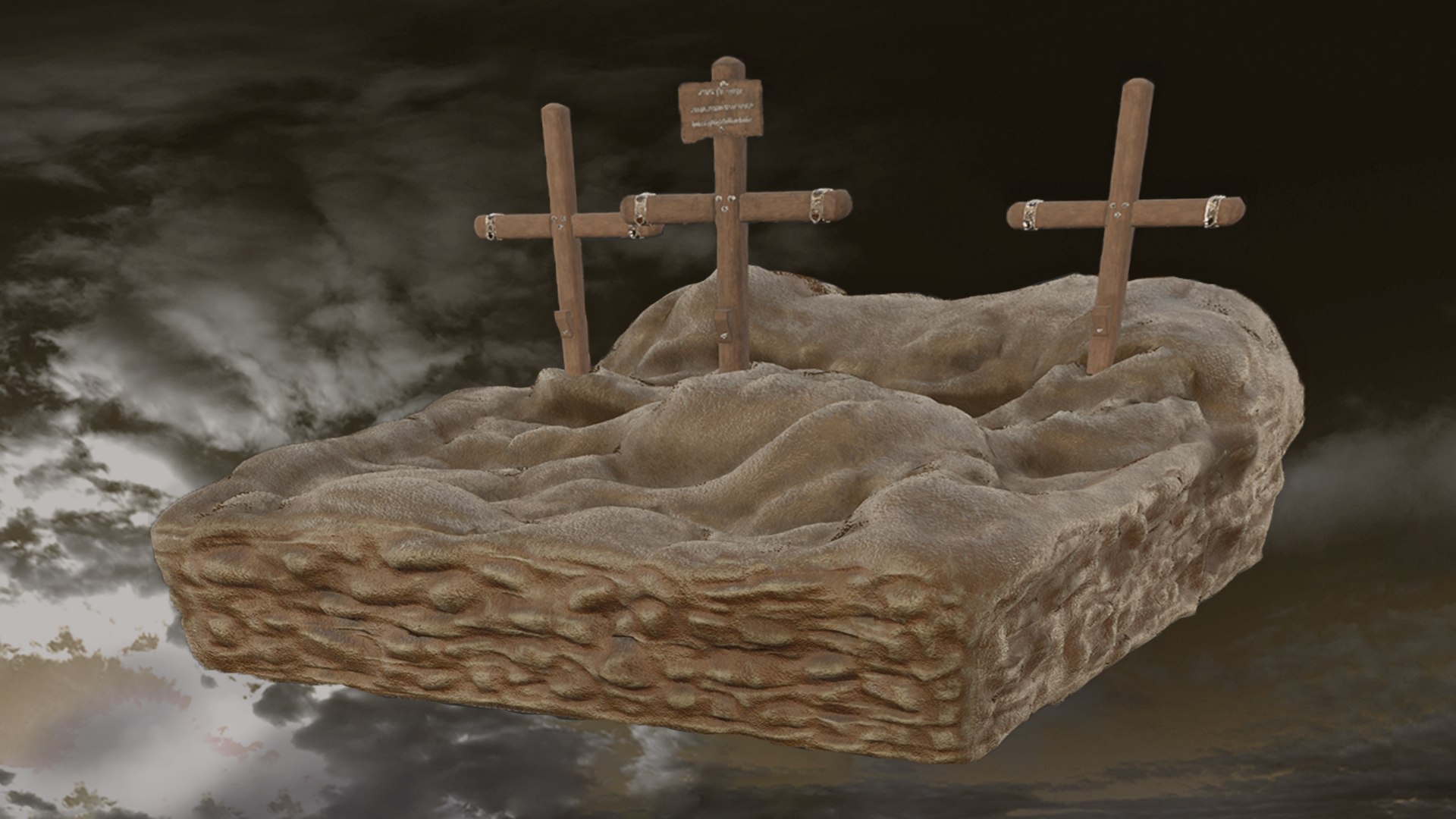 3D Diorama -The 3 Crosses - Jesus Chirst https://p.turbosquid.com/ts-thumb/Dr/B4MFAI/15/a01_1_img_diorama_cross/jpg/1674761315/1920x1080/fit_q87/34a627734b85142e54c761ad4c22803a3c173e6a/a01_1_img_diorama_cross.jpg