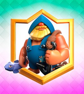 3D Clash Royale Fisherman Card
