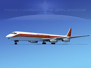 3d douglas dc-8 dc-8-63 63