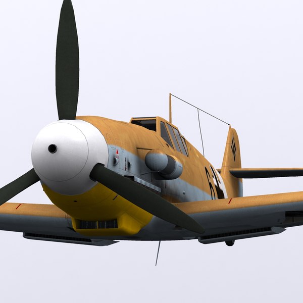 3d model german black 6 bf-109s