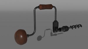 drill vintage 3D model