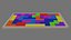 Tetris Board Game OBJ and BLEND