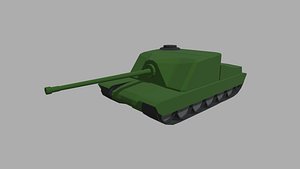 Low Poly Tank 01