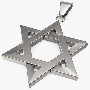 Star of David Necklace Silver