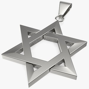 Star of David Necklace Silver