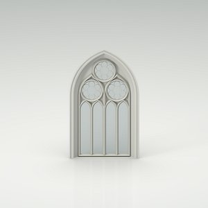 3D Gothic Window