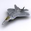 3d f-22 raptor fighter aircraft model