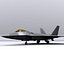 3d f-22 raptor fighter aircraft model